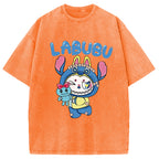 Labubu Cute Bunny Washed T-Shirt