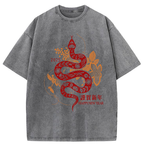 Welcome The Year Of The Snake Washed T-Shirt