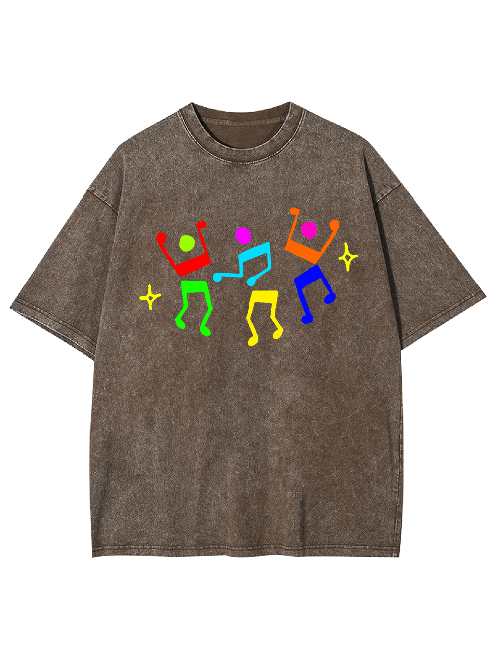 Unisex Dance Till Collapse Printed Washed Tee