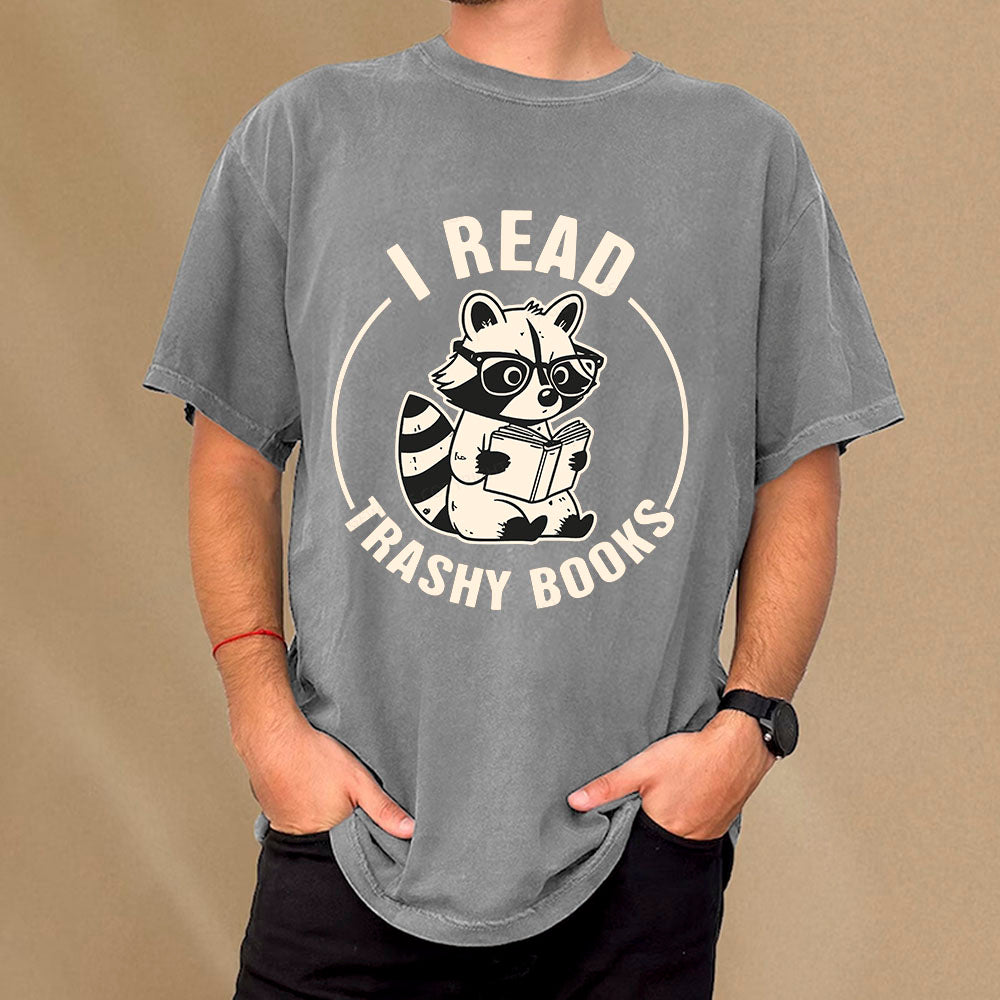 I Read Trashy Books Unisex Washed T-shirt