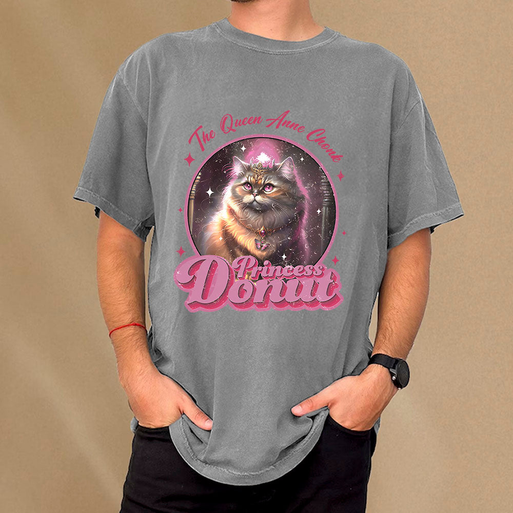 Princess Donut  Unisex Washed T-shirt
