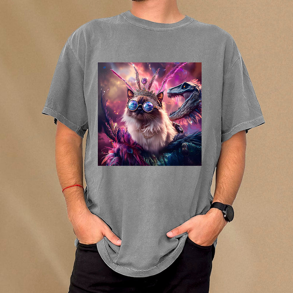 Princess Donut & Mongo Unisex Washed T-shirt