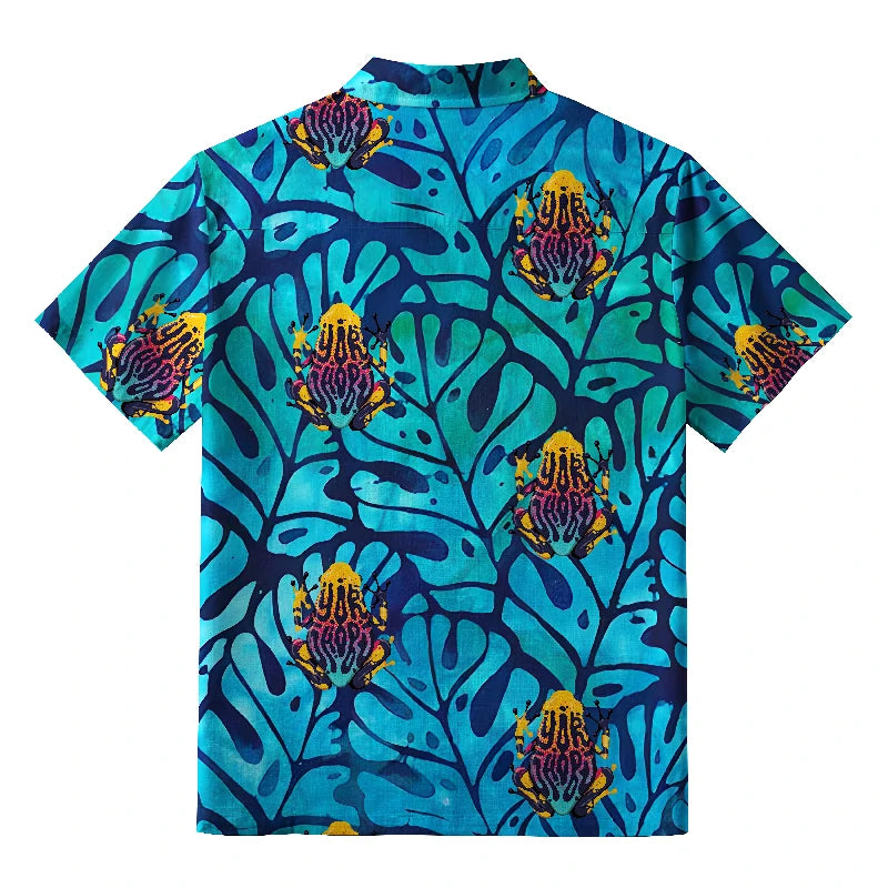 Japanese Retro Frog Hawaiian Shirt