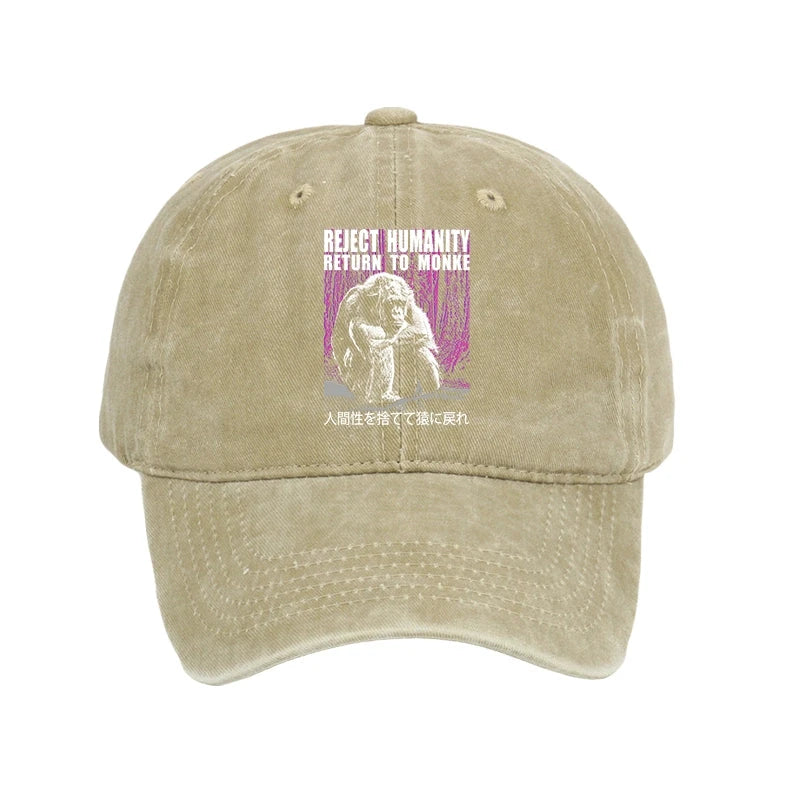 Reject Humanity Return To Monkey Washed Cap