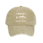 Retro Tsukiji Fish Market Streetwear Tokyo Washed Cap