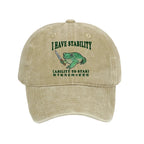 Mentally Stable Assassin Frog Washed Cap