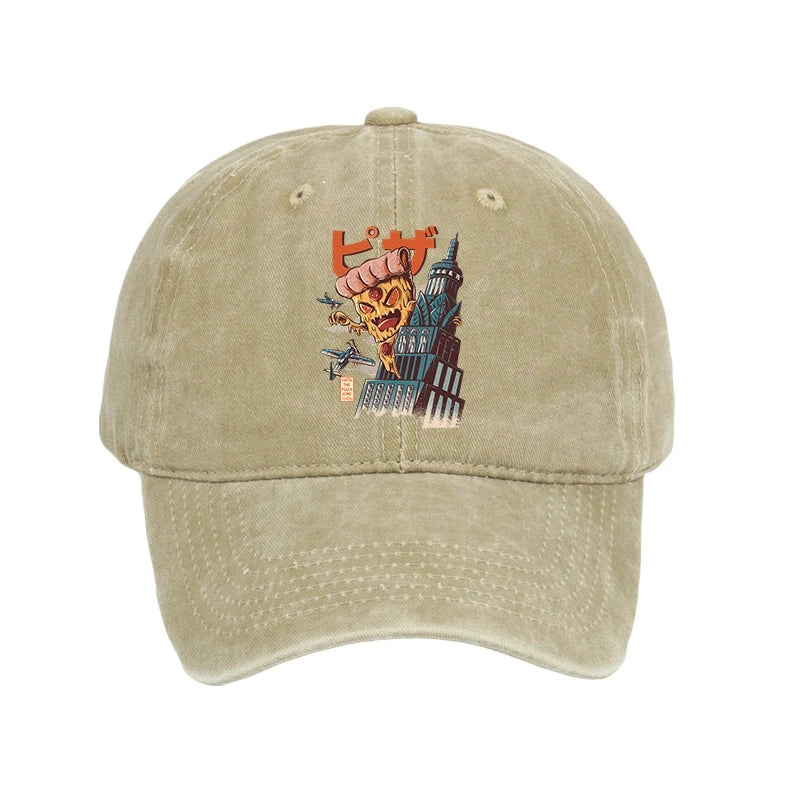 Great Pizza Kaiju Japanese Washed Cap