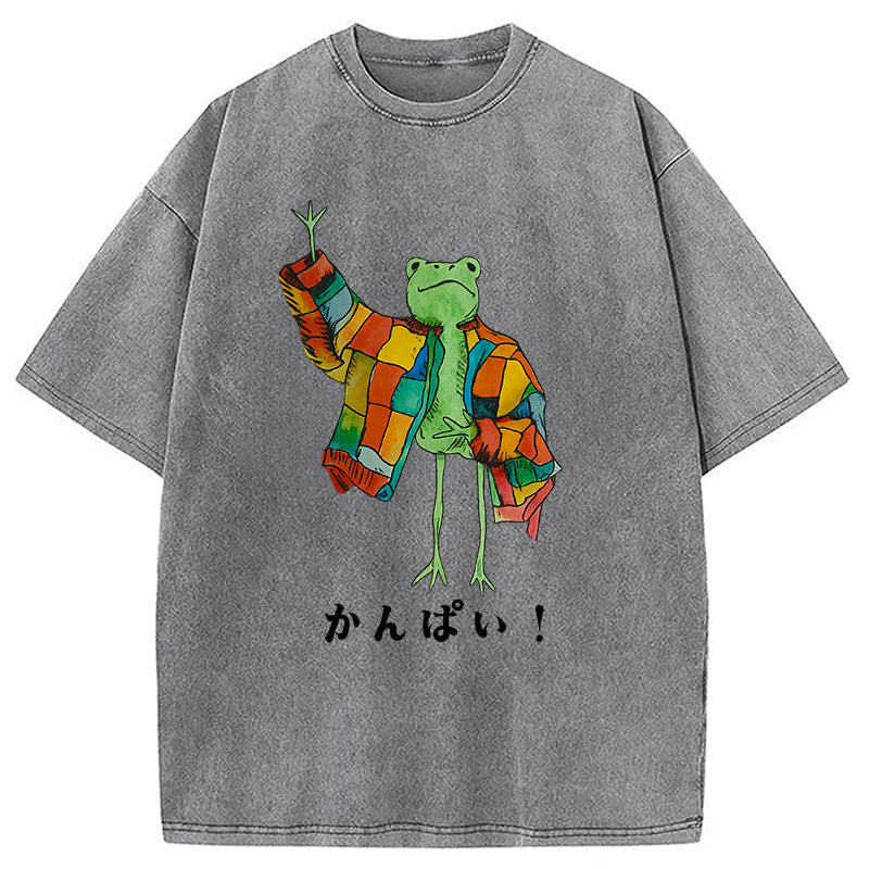 Cheers Frog Washed T-Shirt