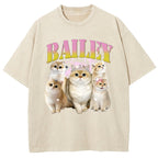 Bailey Cat Washed T-Shirt