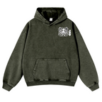 Octopus Vintage Washed Cotton Back Art Hoodie
