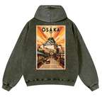 Osaka Vintage Washed Cotton Back Art Hoodie
