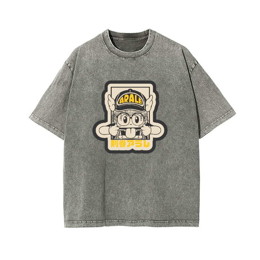 Arale Anime Vintage Wash Japanese Design T-Shirt
