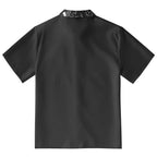 Monochrome Wave Button-up Shirt