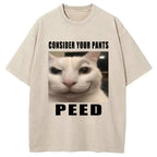 Consider Your Pants Peed Meme Washed T-Shirt
