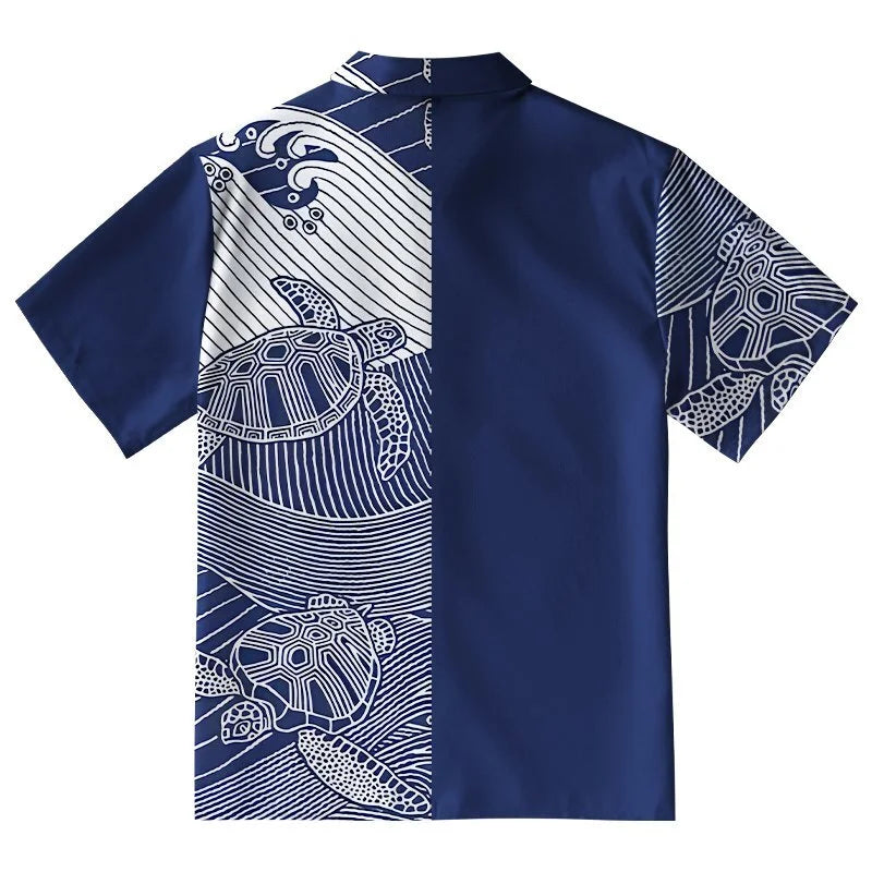 Turtles In The Ocean Button-up Shirt