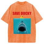 Save Ducky Parody Meme Washed T-Shirt