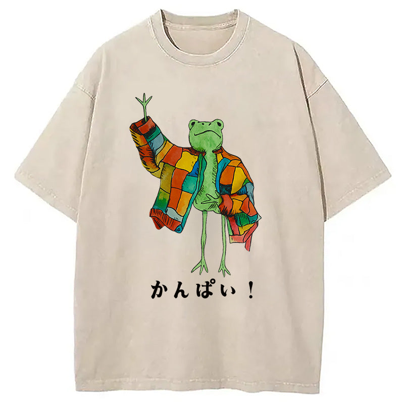 Cheers Frog Washed T-Shirt