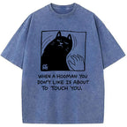 Rebellious Cat Washed T-Shirt