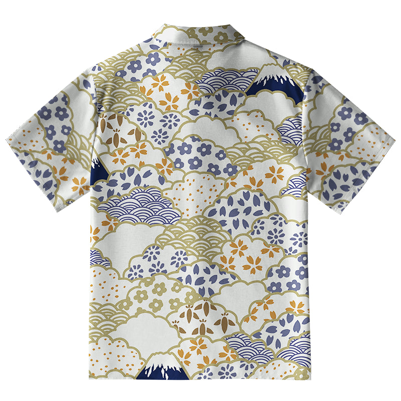 Blossoms Silhouettes Button-up Shirt