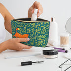 Cat Playing Yarn Lines Printed Makeup Bag