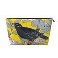 Vintage Bird in Flowers Printed Makeup Bag