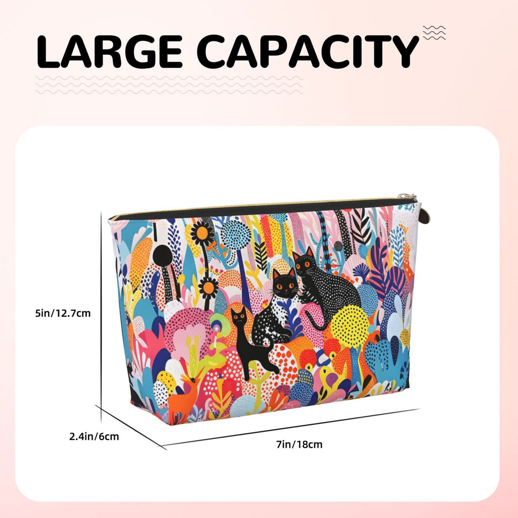 Yayoi Kusama Cat Printed Makeup Bag