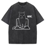 MINE Cat Washed T-Shirt
