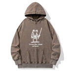 Focused Samurai Frog Washed Hoodie