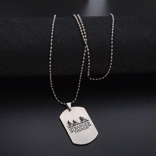 American Web Drama Stranger Things Bicycle Tag Necklace