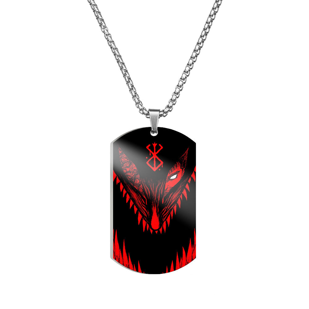 Berserk Behelit Golden Age Dog Tag Necklace