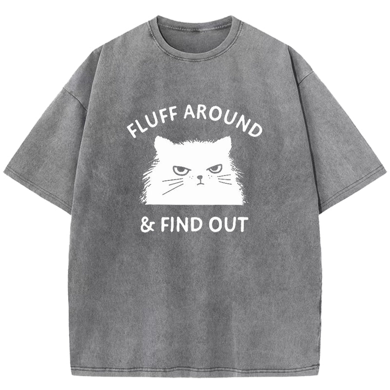 Fluff Around & Find Out Washed T-Shirt