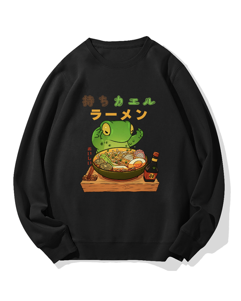 Frog Ramen Cotton Sweatshirt