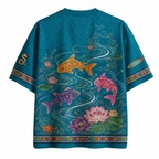 Folk Art Colorful Fish Jersey Shirts
