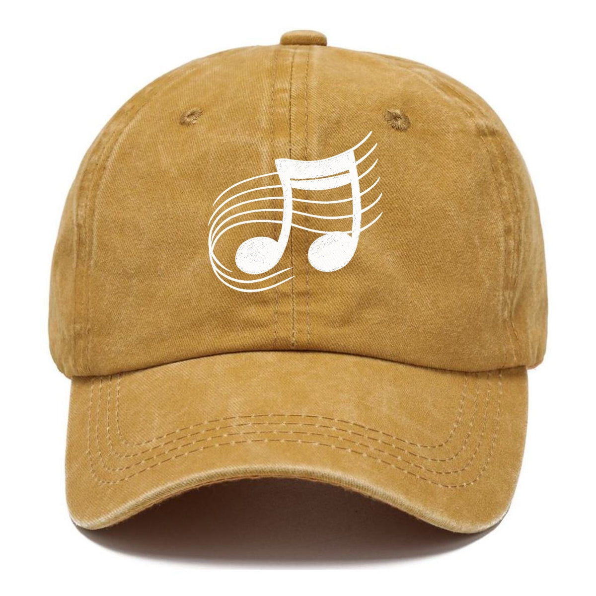 Musical Notes Headwear Washed Cap