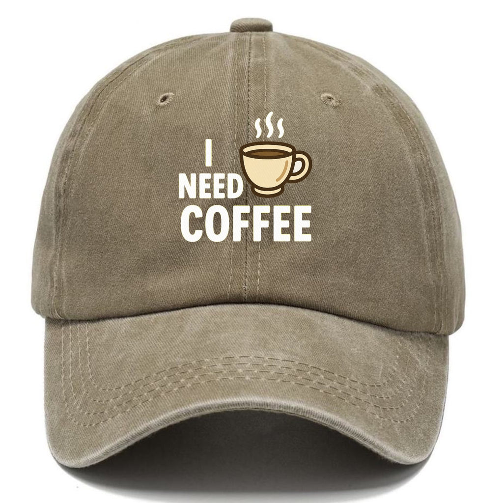 Coffee I Need Washed Cap