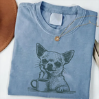 Chihuahua With Coffee T-shirt