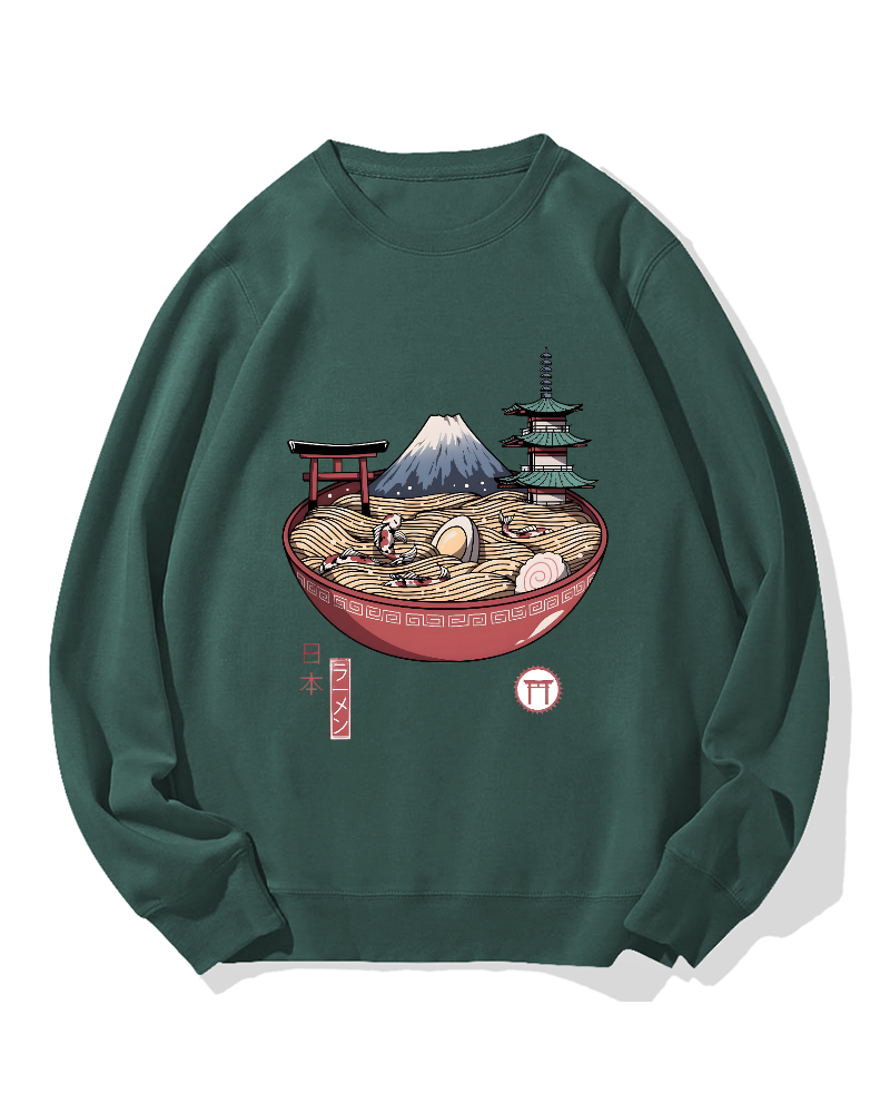 Fuji Mountain Ramen Cotton Sweatshirt