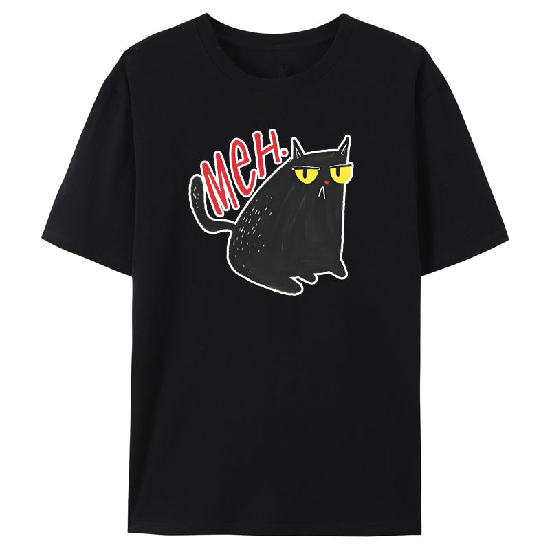 Hand Drawn Black Cat Classic T-Shirt