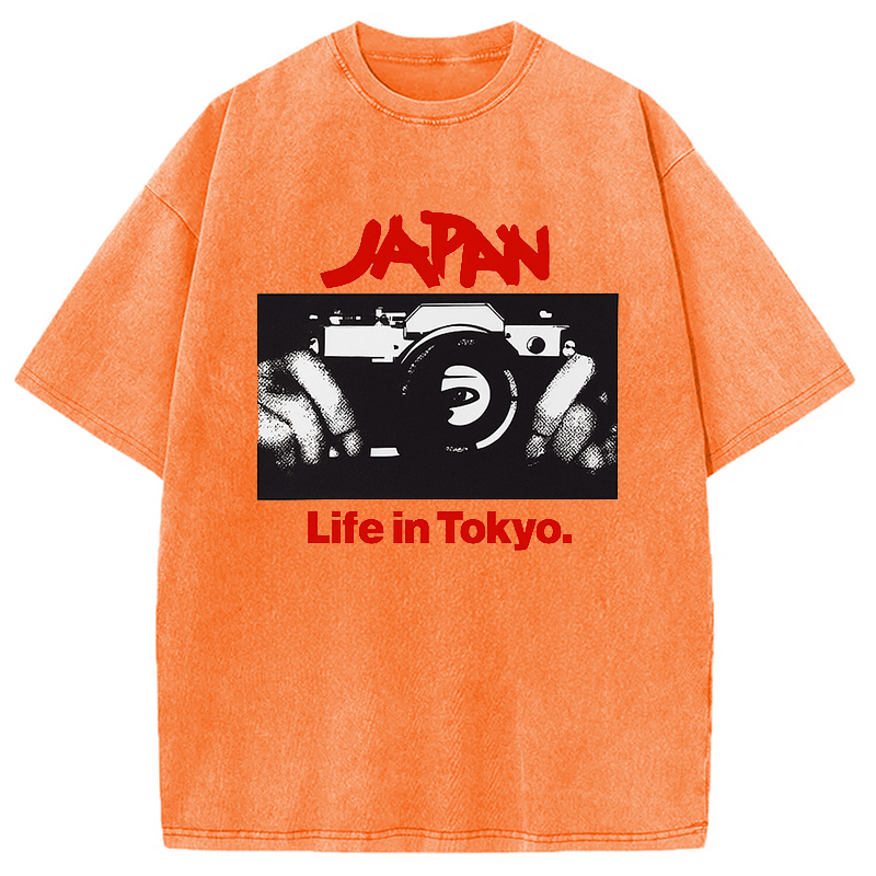Japan Life in Tokyo Sylvian Synth Washed T-Shirt