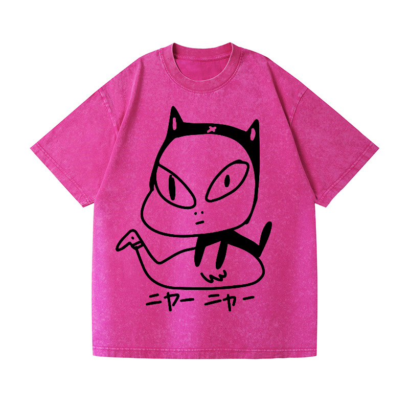 Yoshitomo Nara Vintage Wash Japanese Design T-Shirt