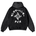 Monster Hunter Rise Vintage Washed Cotton Back Art Hoodie