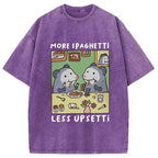 Possums Eating Spaghetti Washed T-Shirt