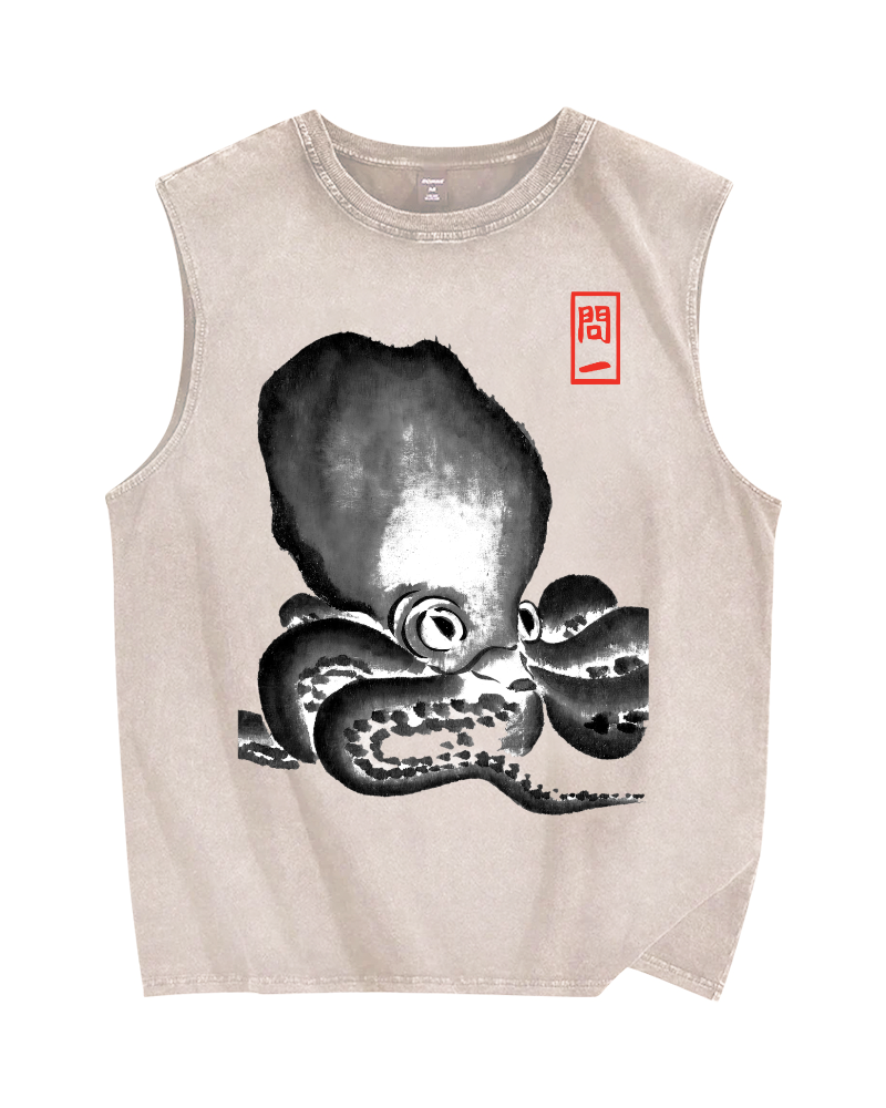 Vintage Distressed Washed Tank Top