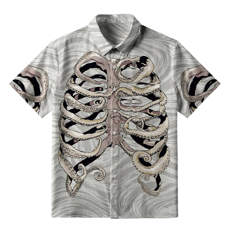 Octopus Skeleton Button-up Shirt