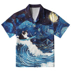 The Great Wave Off Cat Aloha Hawaiian Shirt
