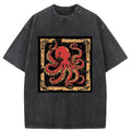 Retro Octopus Washed T-Shirt