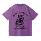 Left Unsupervised Raccoon Washed T-Shirt