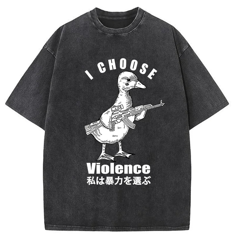 I Choose Violence Washed T-Shirt