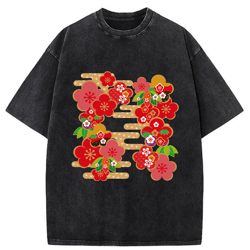 Japanese Sakura Washed T-Shirt