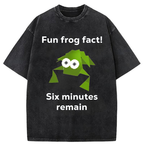 Funny Frog Kanji Washed T-Shirt